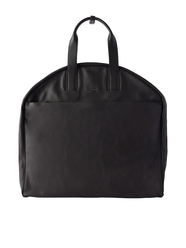Photo: Zegna - Full-Grain Leather Suit Carrier - Black