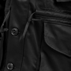 Monitaly Men's Military Half Coat Type B in Vancloth Sateen Black