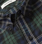 nonnative - Dweller Button-Down Collar Checked Cotton-Flannel Shirt - Green