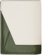 Marni White & Green Bifold Wallet