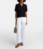 Velvet Rosemond open-knit cotton and cashmere top
