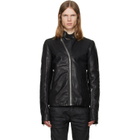 Rick Owens Black Tower Release Leather Jacket