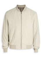 Boss X David Beckham Milo Suede Bomber Jacket Beige