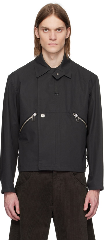 Photo: Omar Afridi Black Drawcord Jacket
