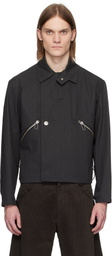 Omar Afridi Black Drawcord Jacket