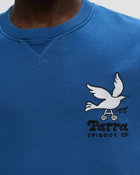 By Parra Wheel Chested Bird Crew Neck Sweatshirt Blue - Mens - Sweatshirts