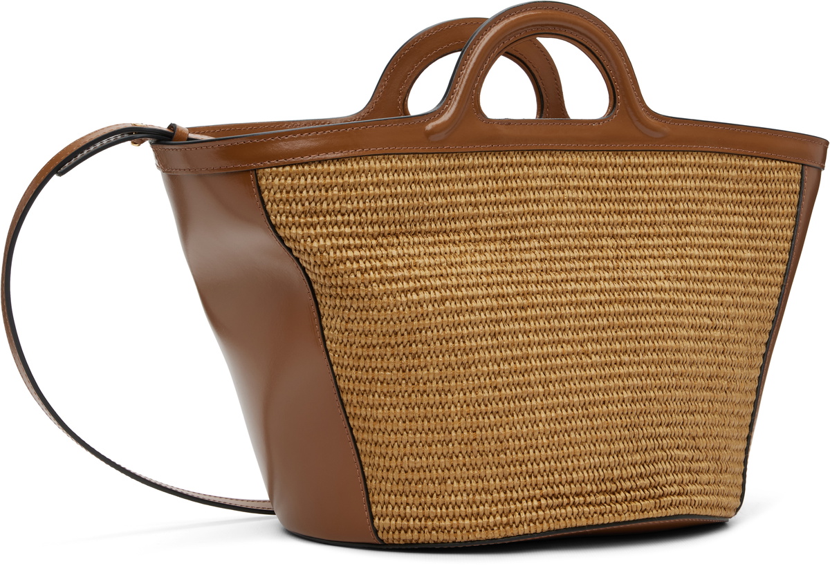 Marni Brown Tropicalia Small Tote