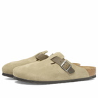 Birkenstock Men's Boston Clog - Faded Khaki Suede/Leather