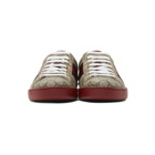 Gucci Beige GG Supreme New Ace Sneakers