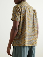 Kardo - Chintan Convertible-Collar Printed Cotton Shirt - Neutrals