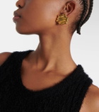 Khaite Crema 18kt gold-plated earrings