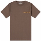 Wood Wood Men's Bobby Logo T-Shirt in Dark Brown