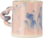 Harlie Brown Studio White & Pink Dreams Wiggle Mug