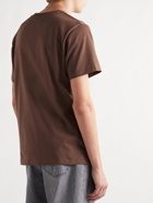 A.P.C. - Romain Logo-Embroidered Cotton-Jersey T-Shirt - Brown