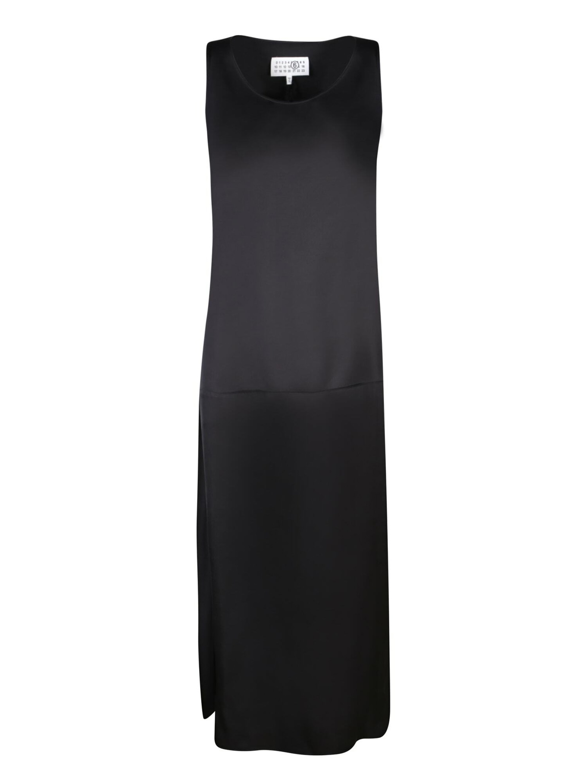 MM6 MAISON MARGIELA Dummy print jersey midi ドレス MM6 Maison Margiela logo-print Midi Dress | Black | FARFETCH