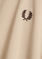 Fred Perry Twin Tipped Logo Cotton T-shirt Ecru