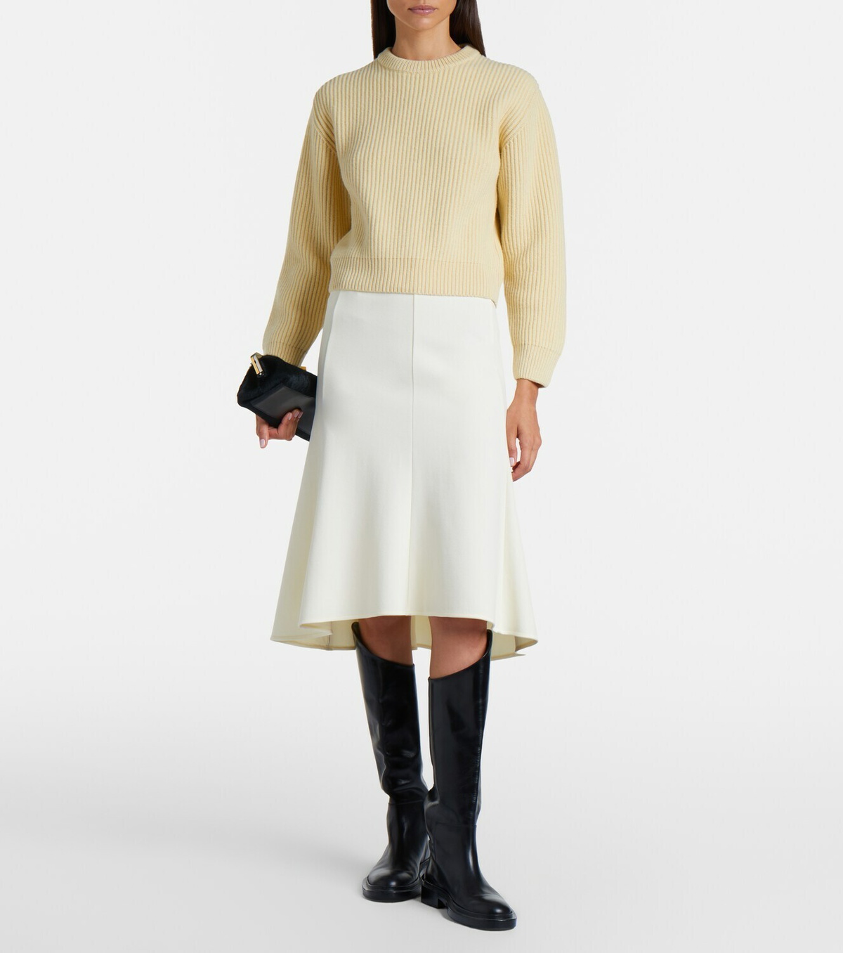 Jil Sander Ribbed-knit wool sweater