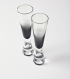 Tom Dixon Tank set of 2 champagne flute glasses