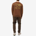 Holubar Men's Sleeping Bag Graphic Crew Sweat in Brown