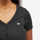 Dickies Women's Emporia Short Sleeve Cardigan in Black