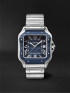 Cartier - Santos de Cartier Automatic 39.8mm Stainless Steel and PVD-Coated Watch, Ref. No. CRWSSA0048
