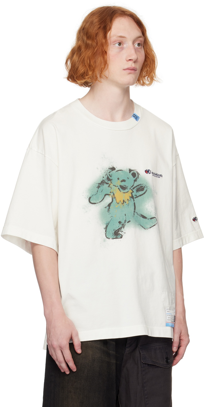 Miharayasuhiro White Bear T-Shirt Maison MIHARA YASUHIRO