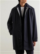 Dunhill - Reversible Houndstooth Woven Coat - Black