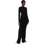 Rick Owens Black Tower Easy Long Top Midi Dress