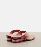 Chloé Swimming Cool leather wedge thong sandals