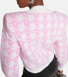 Area - Checked crop cardigan