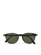 TOM FORD - Holt Round-Frame Tortoiseshell Acetate Sunglasses