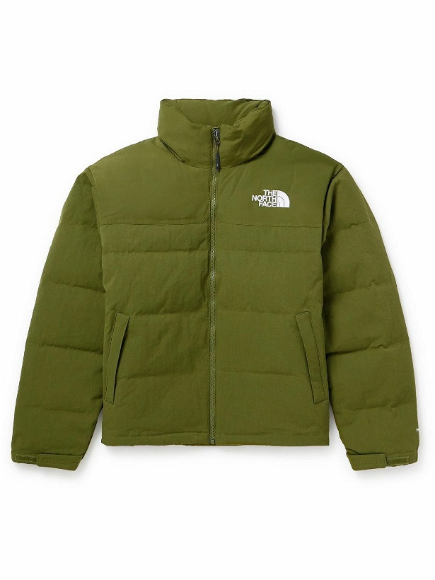 Photo: The North Face - 1992 Nuptse Logo-Embroidered Quilted Ripstop Recycled-Down Jacket - Green
