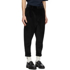 AMI Alexandre Mattiussi Black Corduroy Carrot Fit Chino Trousers