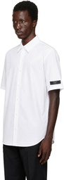 BALMAIN White 'Balmain Paris' Cotton Poplin Shirt