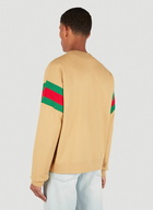 Gucci - Web Sleeve Sweatshirt in Beige