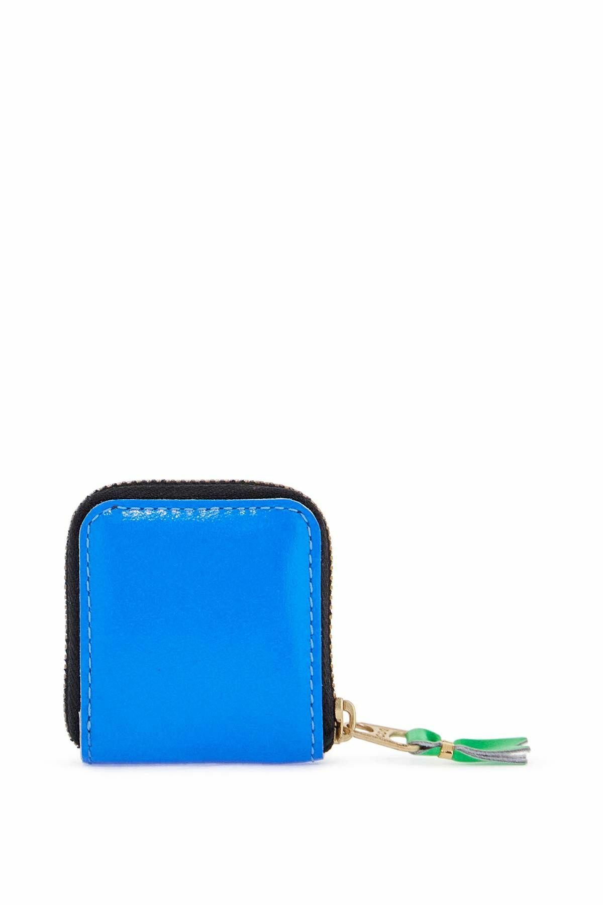 COMME DES GARCONS WALLET super fluo bright blue goat leather unisex wallet Blue