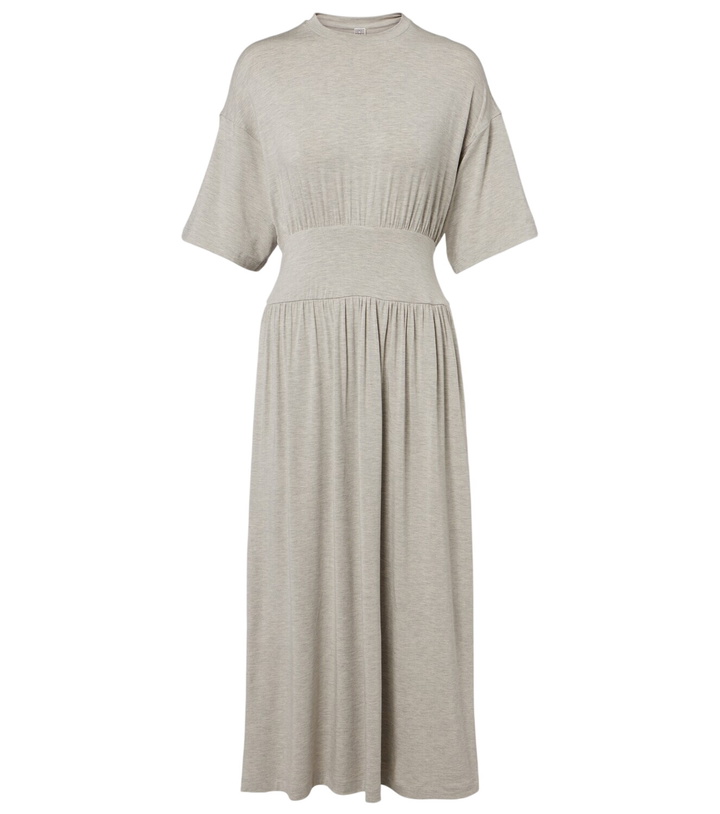 Photo: Toteme Jersey gathered midi dress