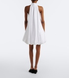 Alaïa Halterneck cotton poplin minidress