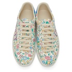 Gucci White Liberty London Edition Ace Sneakers