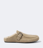 Tod's Gommino® shearling-lined suede mules