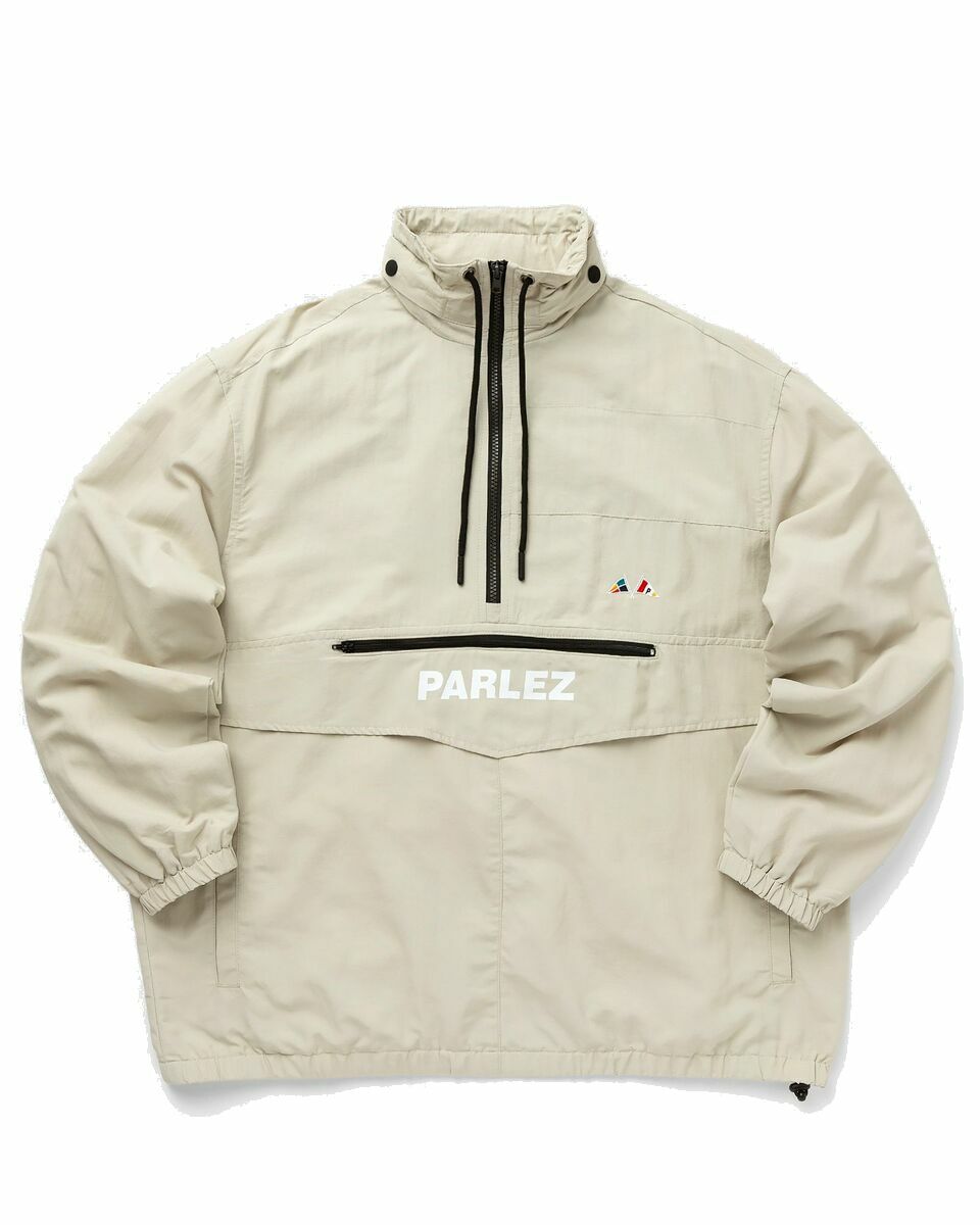 Photo: Parlez Flyer Jacket Beige - Mens - Half Zips/Windbreaker