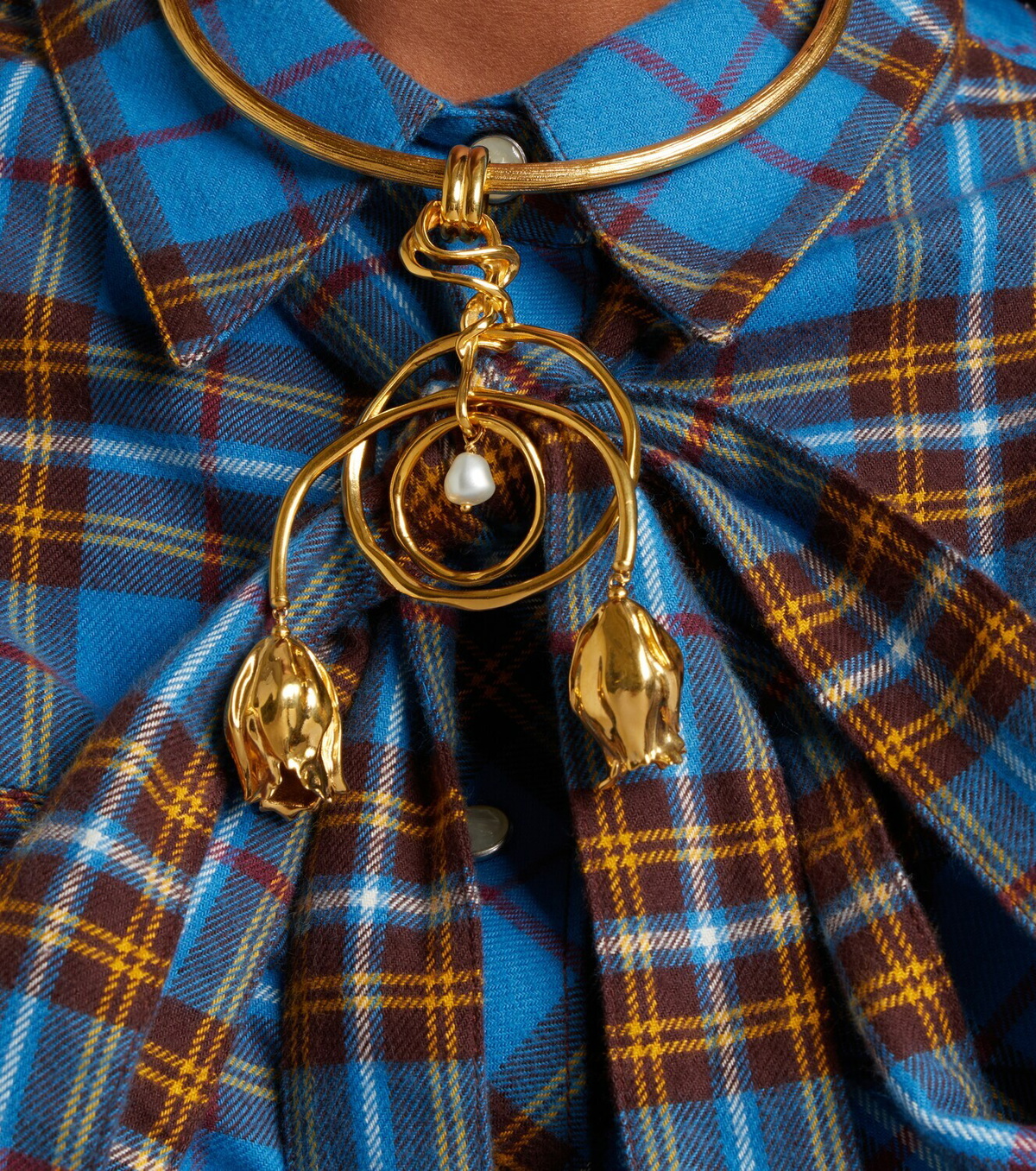 Chloé Gold-plated pearl necklace