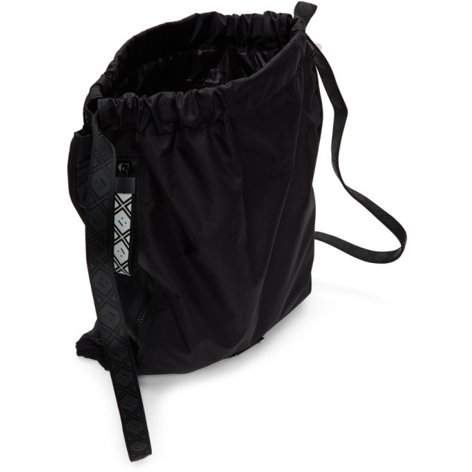 Acne Studios Black Ripstop Drawstring Backpack