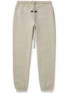 FEAR OF GOD ESSENTIALS - Logo-Appliquéd Cotton-Blend Jersey Sweatpants - Gray