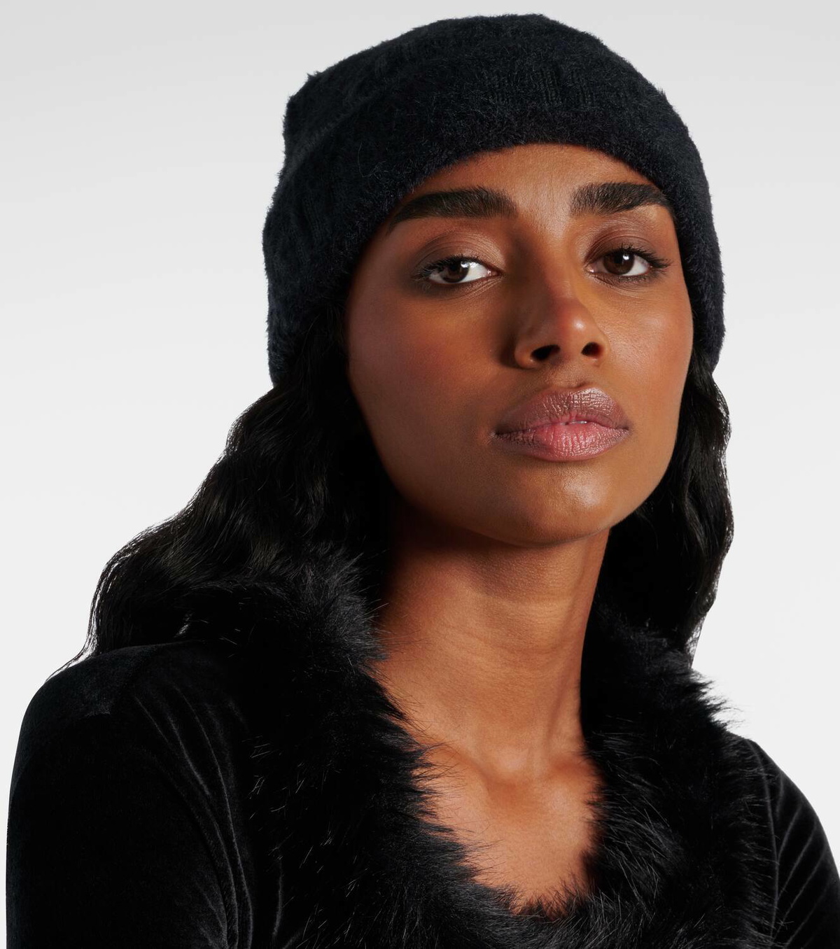 Balenciaga BB wool-blend beanie