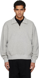 Lady White Co. Gray Quarter Zip Track Jacket