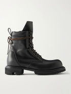 Rick Owens - Army Gabe Leather Boots - Black