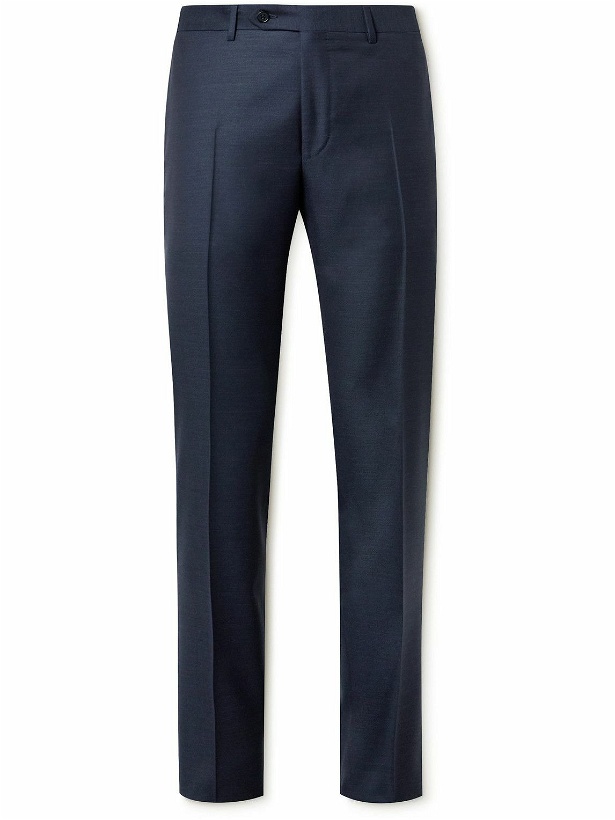 Photo: Canali - Super 130s Straight-Leg Wool Suit Trousers - Blue