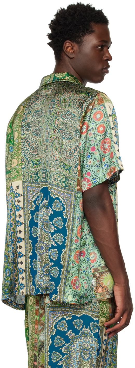 (di)vision Green Paisley Shirt
