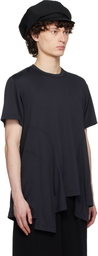 Comme des Garçons Homme Plus Black Polyester Back Honeycomb T-shirt
